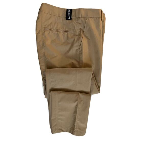 KENZO Men's Pale Camel Cigarette Cotton Pants Size 28 US (44 Euro) NWT $370 - Picture 7 of 10